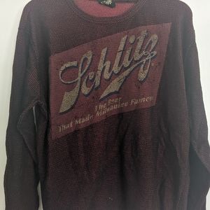 Schlitz Waffle Stitch Long Sleeve